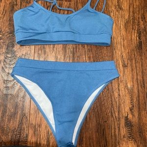 blue bikini